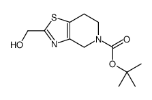 TERT-BUTYL 2-(HYDROXYMETHYL)-6,7-DIHYDROTHIAZOLO[4,5-C]PYRIDINE-5(4H)-CARBOXYLATE Structure