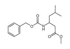 methyl (R/S)-3-(benzyloxycarbonylamino)-5-methylhexanoate结构式