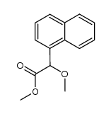 (+/-)-Methyl α-methoxy-α-(1-naphthyl)acetate Structure