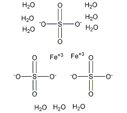 Ferric sulfate nonahydrate Structure