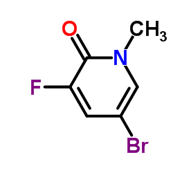 5-Bromo-3-fluoro-1-methylpyridin-2(1H)-one Structure