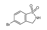 5-溴-2,3-二氢苯并[d]异噻唑1,1-二氧化物结构式