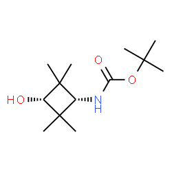 3-羟基-2,2,4,4-(四甲基)环丁基氨基甲酸酯顺式叔丁基结构式