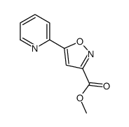 5-(2-吡啶基)异噁唑-3-甲酸甲酯结构式
