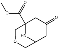 7-氧代-3-氧杂-9-氮杂双环[3.3.1]壬烷-1-羧酸甲酯结构式