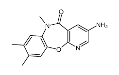 3-amino-6,8,9-trimethylpyrido[2,3-b][1,5]benzoxazepin-5-one结构式