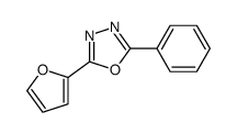 2-(2-furyl)-5-phenyl-1,3,4-oxadiazole结构式