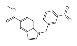 methyl 1-[(3-nitrophenyl)methyl]indole-5-carboxylate结构式