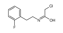 2-氯-N-[2-(2-氟苯基)乙基]乙酰胺结构式