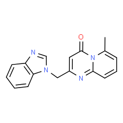 2-((1H-苯并[d]咪唑-1-基)甲基])-6-甲基-4H-吡啶并[1,2-a]嘧啶-4-酮结构式