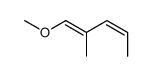 1-methoxy-2-methylpenta-1,3-diene结构式