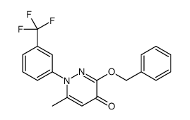 3-(苄氧基)-6-甲基-1-(3-(三氟甲基)苯基)吡嗪-4(1H)-酮结构式