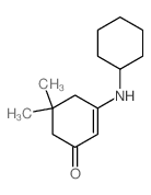 2-Cyclohexen-1-one,3-(cyclohexylamino)-5,5-dimethyl-结构式