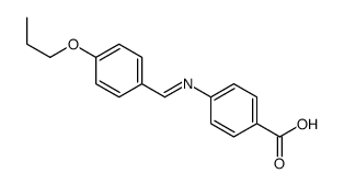 4-[(4-propoxyphenyl)methylideneamino]benzoic acid结构式