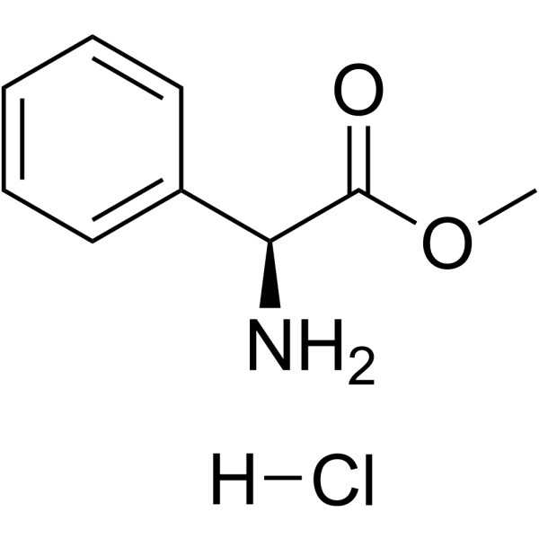 (S)-(+)-2-苯基甘氨酸甲酯结构式