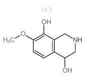 4,8-Isoquinolinediol,1,2,3,4-tetrahydro-7-methoxy-, hydrochloride (1:1) structure