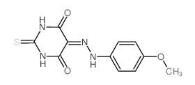 Alloxan, 2-thio-, 5-[(p-methoxyphenyl)hydrazone] (en)结构式