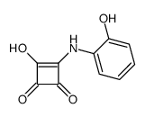 3-hydroxy-4-(2-hydroxyanilino)cyclobut-3-ene-1,2-dione结构式