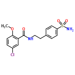 4-[2-(5-氯-2-甲氧基苯甲酰氨基)乙基]苯磺酰胺图片