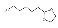 1,3-Dioxolane, 2-hexyl- Structure