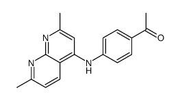 1-[4-[(2,7-dimethyl-1,8-naphthyridin-4-yl)amino]phenyl]ethanone Structure