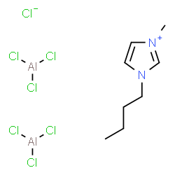 1-丁基-3-甲基咪唑翁氯化铝盐结构式