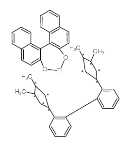 (r)-biphenyl-(3,4-dimethyl-1-cyclopentadienyl)-titanium(iv)-(r)-1,1'-binaphthyl-2结构式