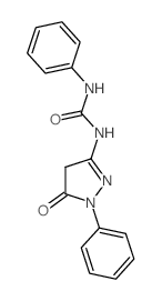 1-(5-oxo-1-phenyl-4H-pyrazol-3-yl)-3-phenyl-urea结构式