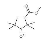 3-甲氧羰基-2,2,5,5-四甲基-3-吡咯烷-1-氧基结构式