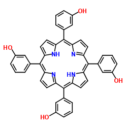 5,10,15,20-四(3-羟基苯基)卟啉结构式