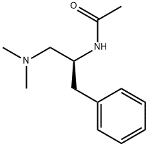 (S)-N-[1-(二甲氨基)-3-苯基-2-丙基]乙酰胺结构式