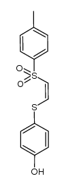 (Z)-2-((p-hydroxyphenyl)thio)-1-p-toluenesulfonylethylene Structure