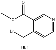4-(溴甲基)烟酸甲酯氢溴酸盐结构式
