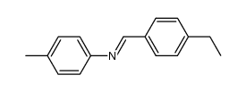 N-(4-ethyl-benzylidene)-p-toluidine Structure