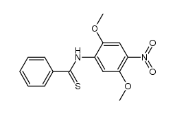 N-(2,5-dimethoxy-4-nitrophenyl)thiobenzamide结构式
