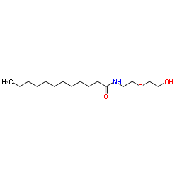 聚乙二醇单(2-月桂酰胺基乙基)醚结构式