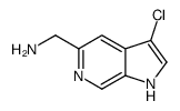 5-AMINOMETHYL-3-CHLORO-1H-PYRROLO[2,3-C]PYRIDINE Structure