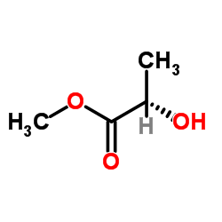 (−)-Methyl L-lactate Structure
