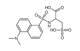 2-[[5-(dimethylamino)naphthalen-1-yl]sulfonylamino]-3-sulfopropanoic acid Structure