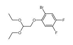 2-(2-bromo-4,5-difluorophenoxy)-acetaldehyde diethyl acetal结构式