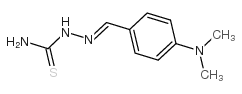 Hydrazinecarbothioamide,2-[[4-(dimethylamino)phenyl]methylene]- Structure