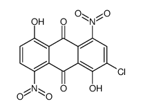 2-chloro-1,5-dihydroxy-4,8-dinitroanthracene-9,10-dione结构式