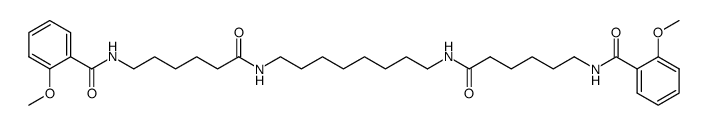 N,N'-((octane-1,8-diylbis(azanediyl))bis(6-oxohexane-6,1-diyl))bis(2-methoxybenzamide)结构式