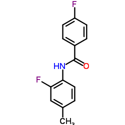 4-Fluoro-N-(2-fluoro-4-methylphenyl)benzamide Structure
