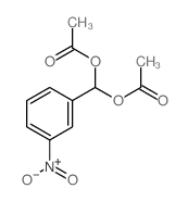 [acetyloxy-(3-nitrophenyl)methyl] acetate Structure