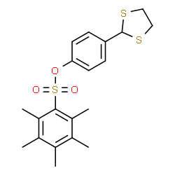 4-(1,3-DITHIOLAN-2-YL)PHENYL 2,3,4,5,6-PENTAMETHYLBENZENESULFONATE结构式