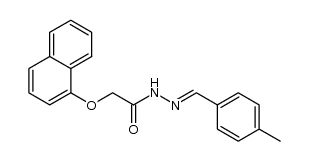 (naphthalen-1-yloxy)acetic acid (4-methylbenzylidene)hydrazide Structure