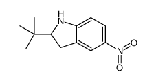 2-tert-butyl-5-nitro-2,3-dihydro-1H-indole结构式