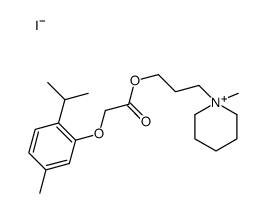 3-(1-methyl-3,4,5,6-tetrahydro-2H-pyridin-1-yl)propyl 2-(5-methyl-2-pr opan-2-yl-phenoxy)acetate iodide picture