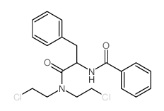 N-[1-[bis(2-chloroethyl)carbamoyl]-2-phenyl-ethyl]benzamide结构式